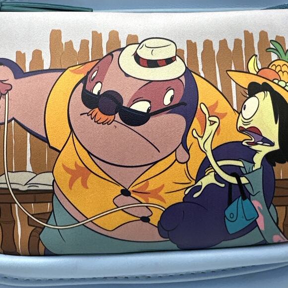 Loungefly Disney Lilo & Stitch Badness Level Fanny Pack BoxLunch Used - Picture 9 of 10